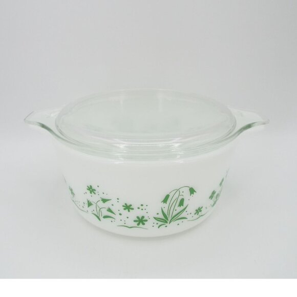 Vintage 1961 Pyrex 474-B Bride's Casserole Dish with Lid 1-1/2 Qt. Made in USA - Picture 1 of 10